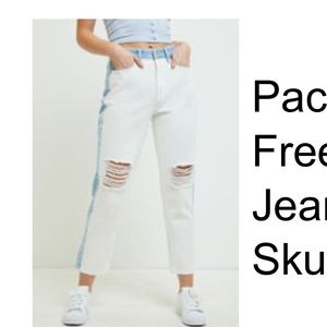 PacSun Ripped Straight Leg Mom Jeans